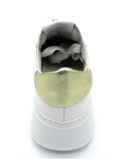 Sneakers combi tarta con linguetta bianco-platino Gio + GIO + | PIA-36